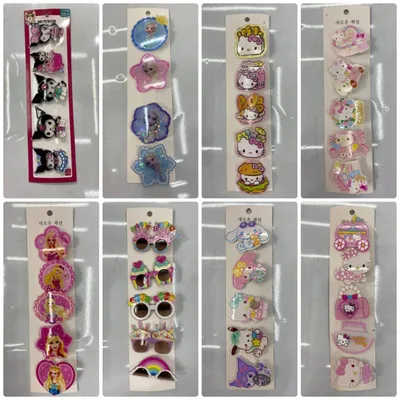Trendy Cartoon Acrylic Hair Clips