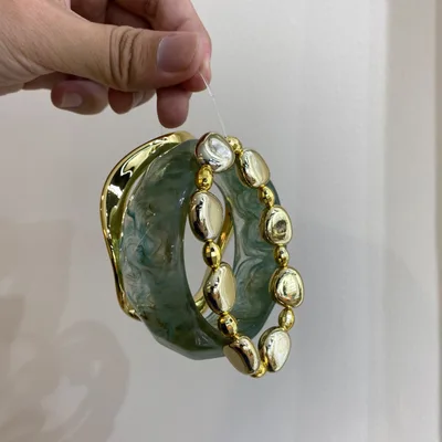 Dopamine Summer Resin Bracelet Set