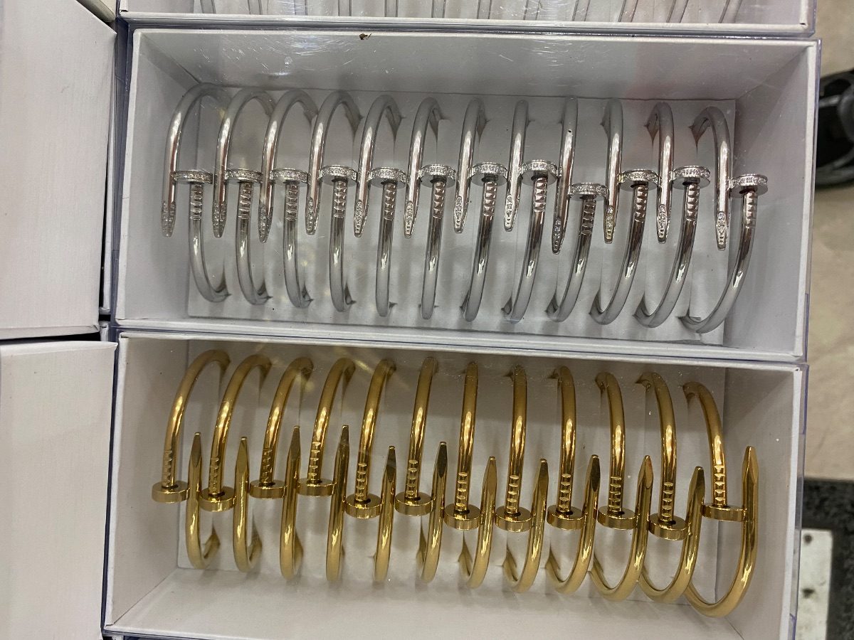 Nail Open Cuff Bangle Bracelet