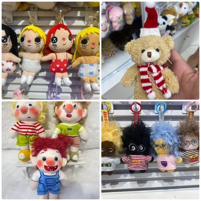 35 Series Plush Cartoon Keychain Charm