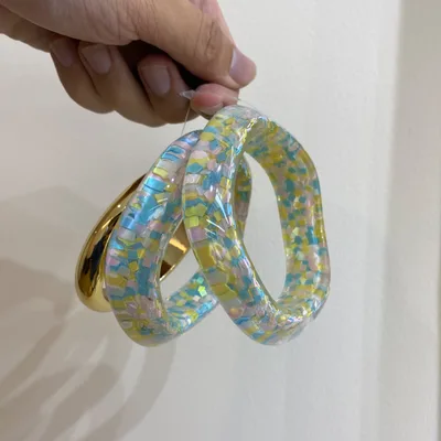 Dopamine Summer Resin Bracelet Set