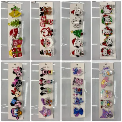 Trendy Cartoon Acrylic Hair Clips