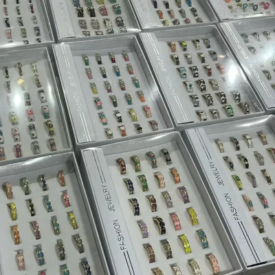 Colorful Enamel Ring Set