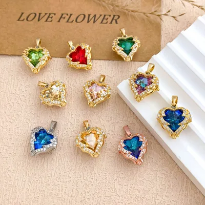 Heart of the Ocean Zircon Pendants