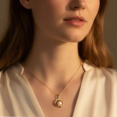 Infinity Pearl Necklace