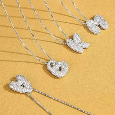 Letter Diamond Necklace