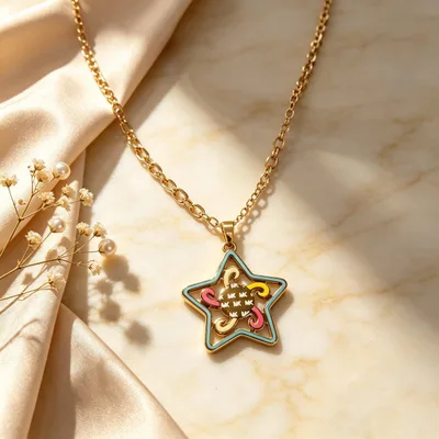 Mixed necklace and earrings set 