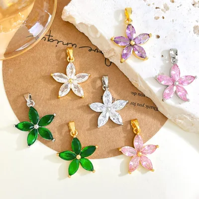 Colorful Flower Charms for bangle