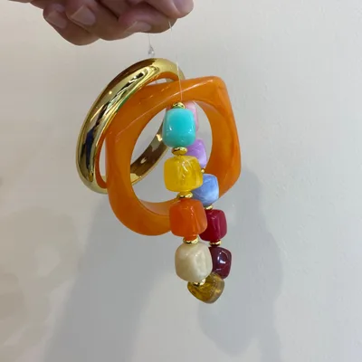Dopamine Summer Resin Bracelet Set