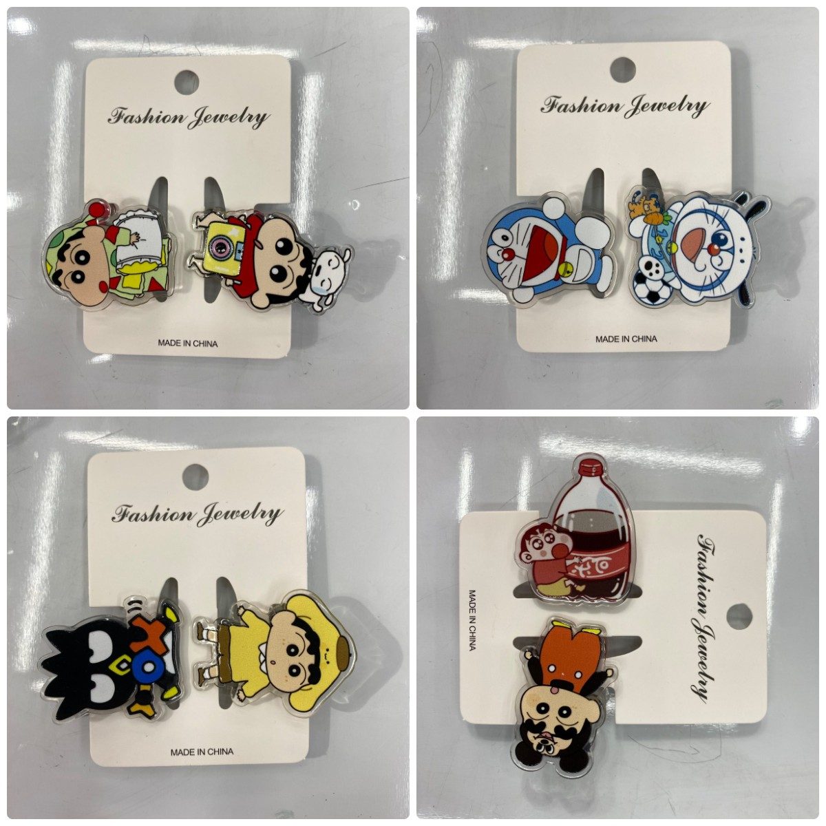 Cartoon Double Sided Acrylic Book Clips
